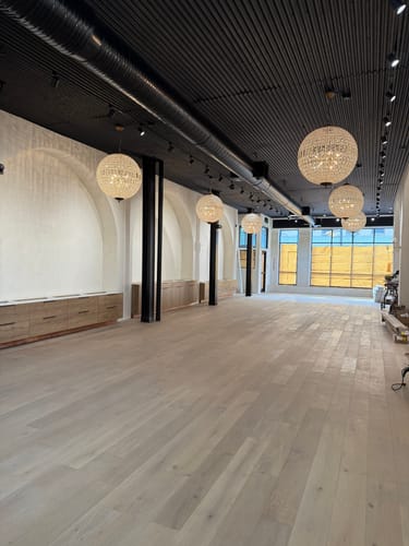 Customer photo review of French Antique Brass Crystal Globe Chandelier