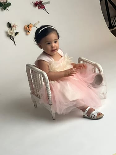 Customer photo review of Baby Flower Girl Dress Toddler Birthday Party Dress Summer Green Cake Puffy Girl Formal Dresses