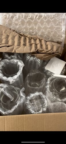 Customer photo review of Set of 4 Engraved Beer - Portugal Glasses
