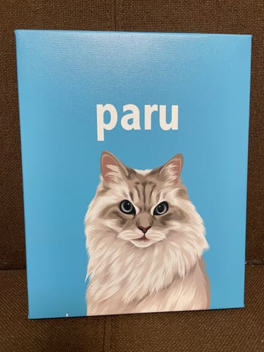Customer photo review of Petcanvaオーダーメイド ペット似顔絵