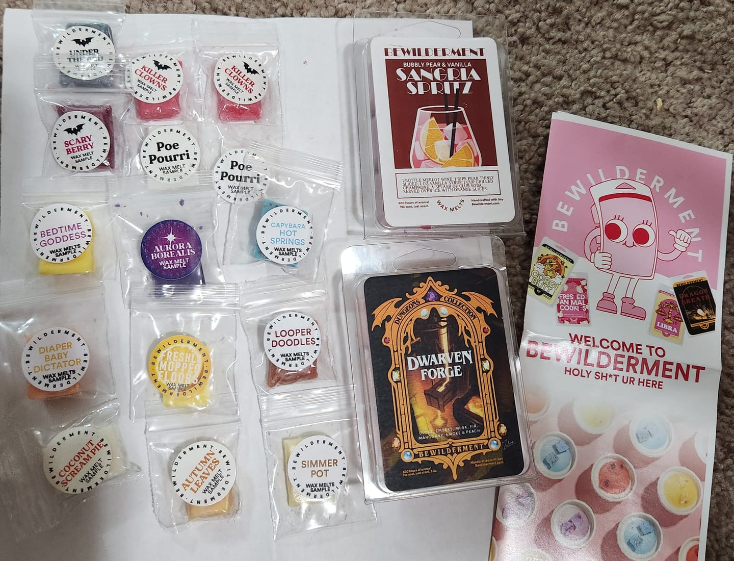 Customer photo review of Wax Sample Pack