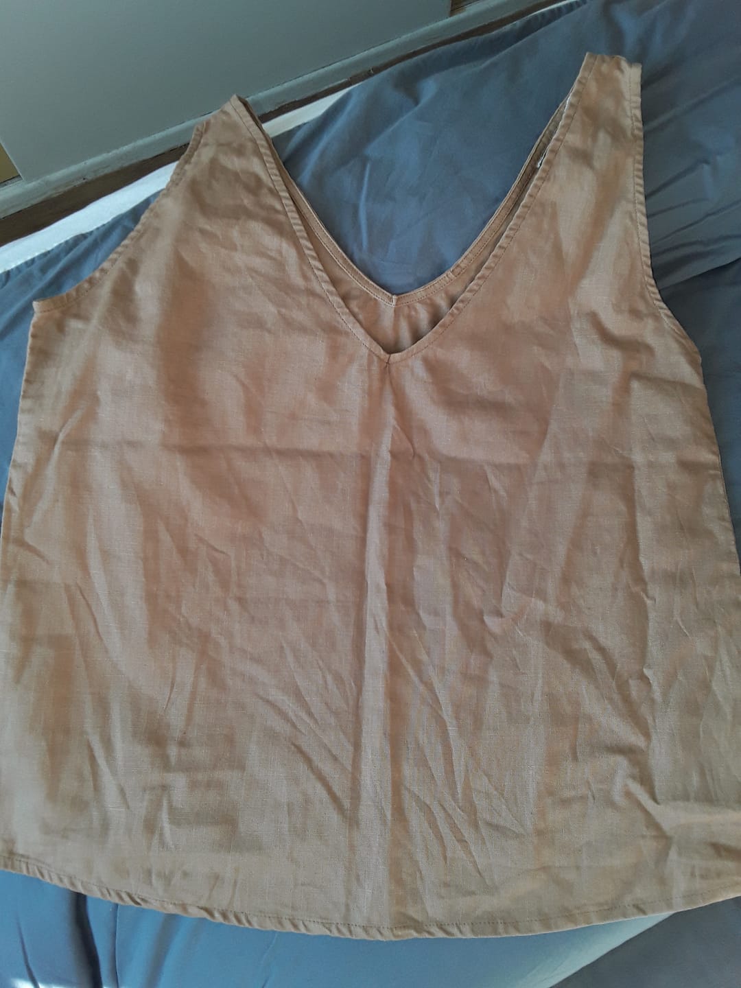 Customer photo review of Débardeur Félicie - Lin cassonade