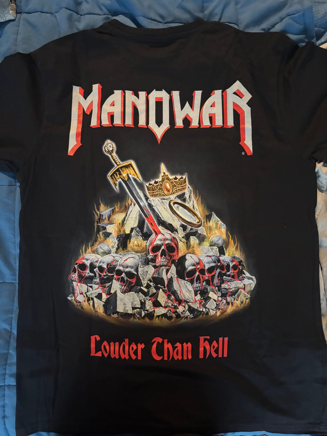 Customer photo review of MANOWAR T-SHIRT LOUDER THAN HELL 2025