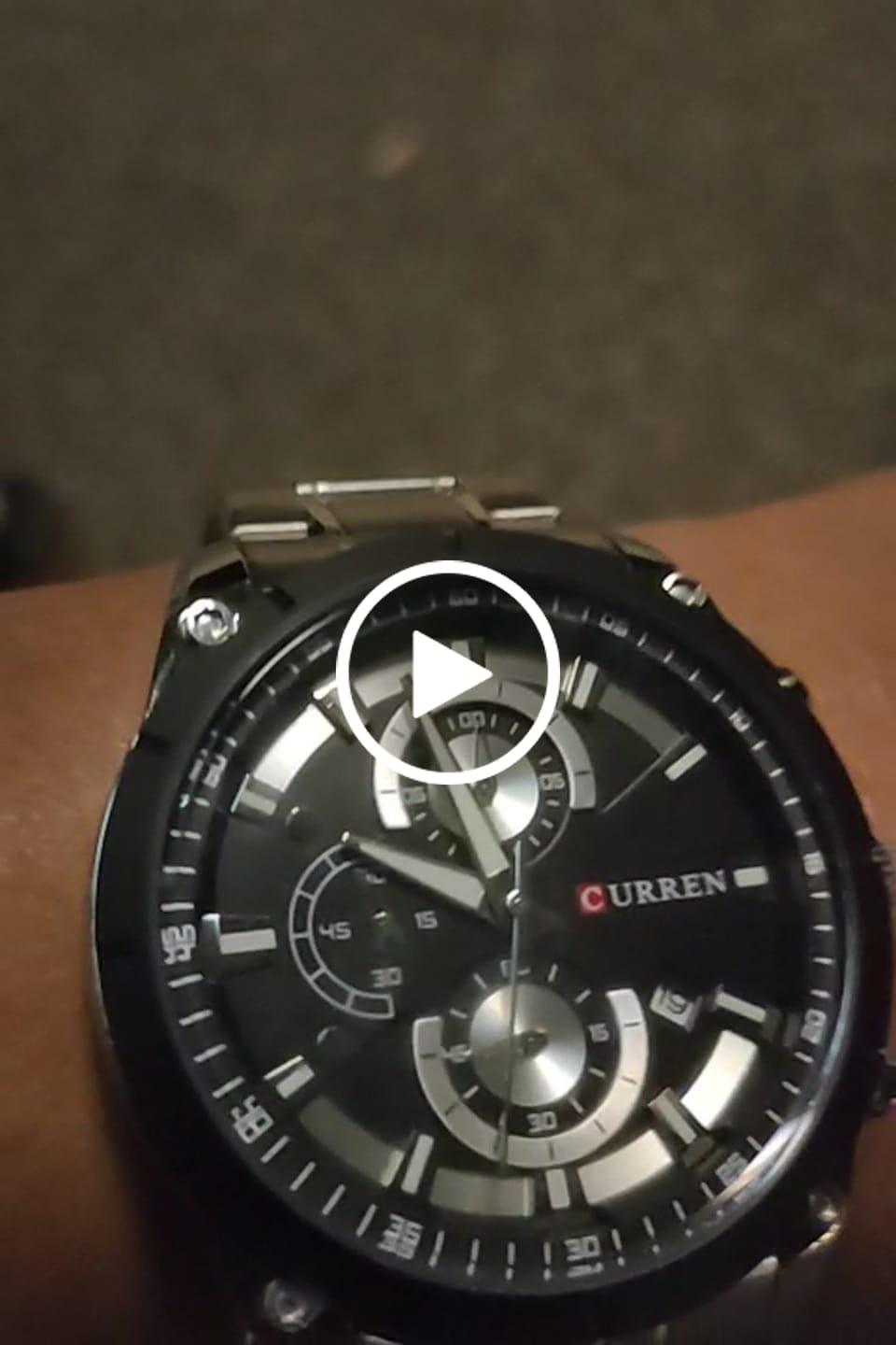 Customer video review of Curren Dublino® orologio uomo acciaio