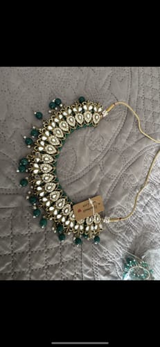 Customer photo review of Asian Kundan Necklace Set