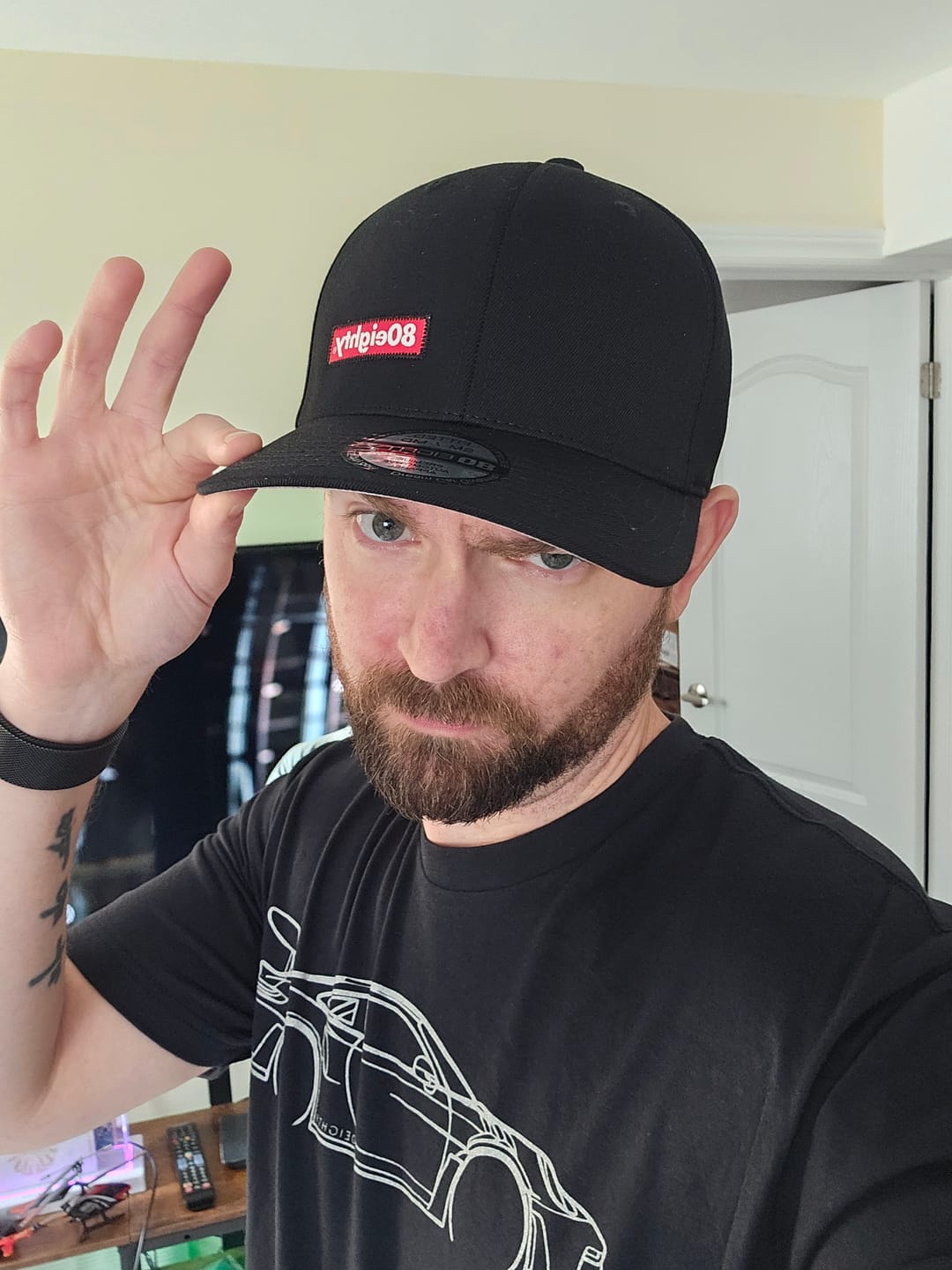 Customer photo review of 80Eighty® Premium Black Fitted Hat