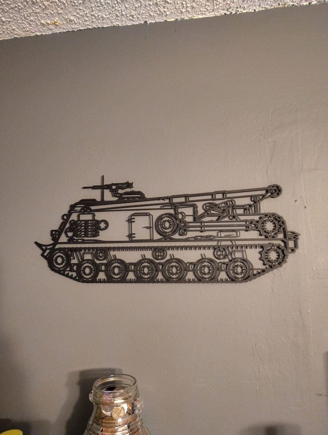 Customer photo review of M88A2 Hercules Silhouette Metal Wall Art