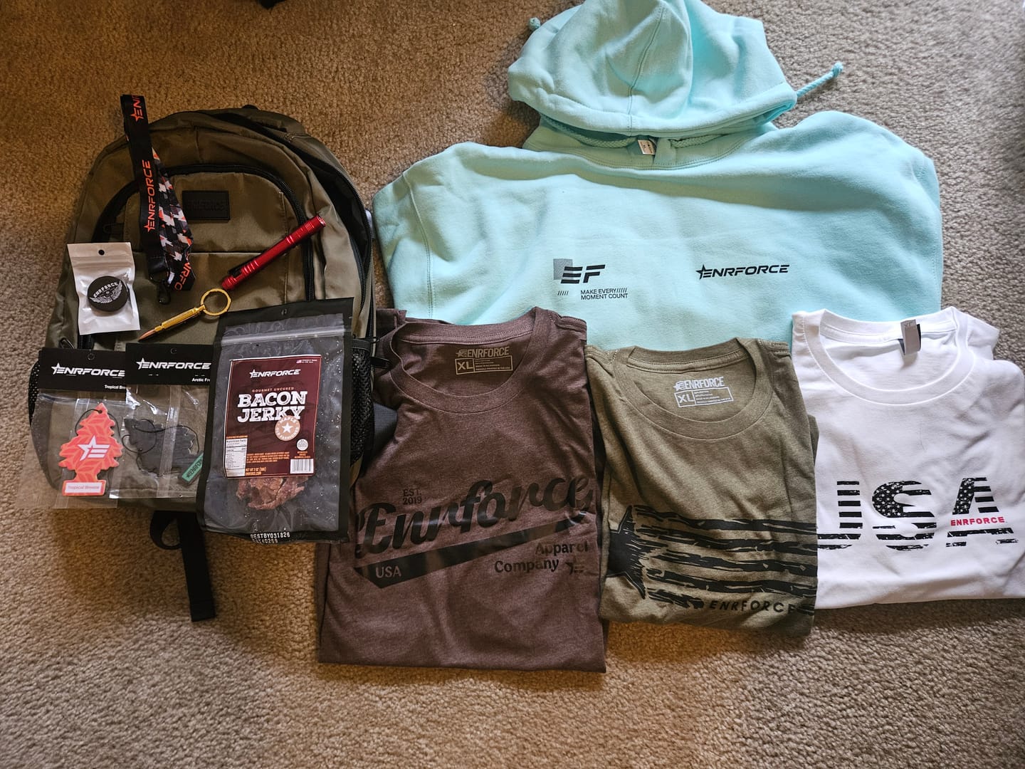 Customer photo review of Mystery Loaded Backpack