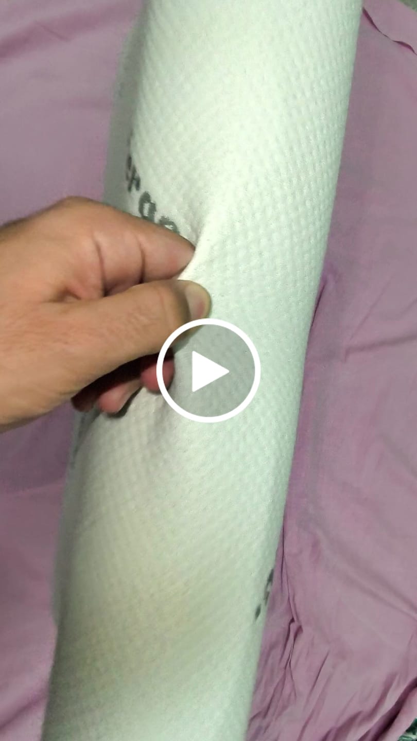 Customer video review of Contour Memory Foam Pillow suitable for Neck & Shoulder Pain