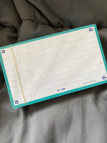 Avis photo d'un client sur Flashcards FLASH 2.0 OXFORD # 80 cartes 7,5 x 12,5 cm - ligné