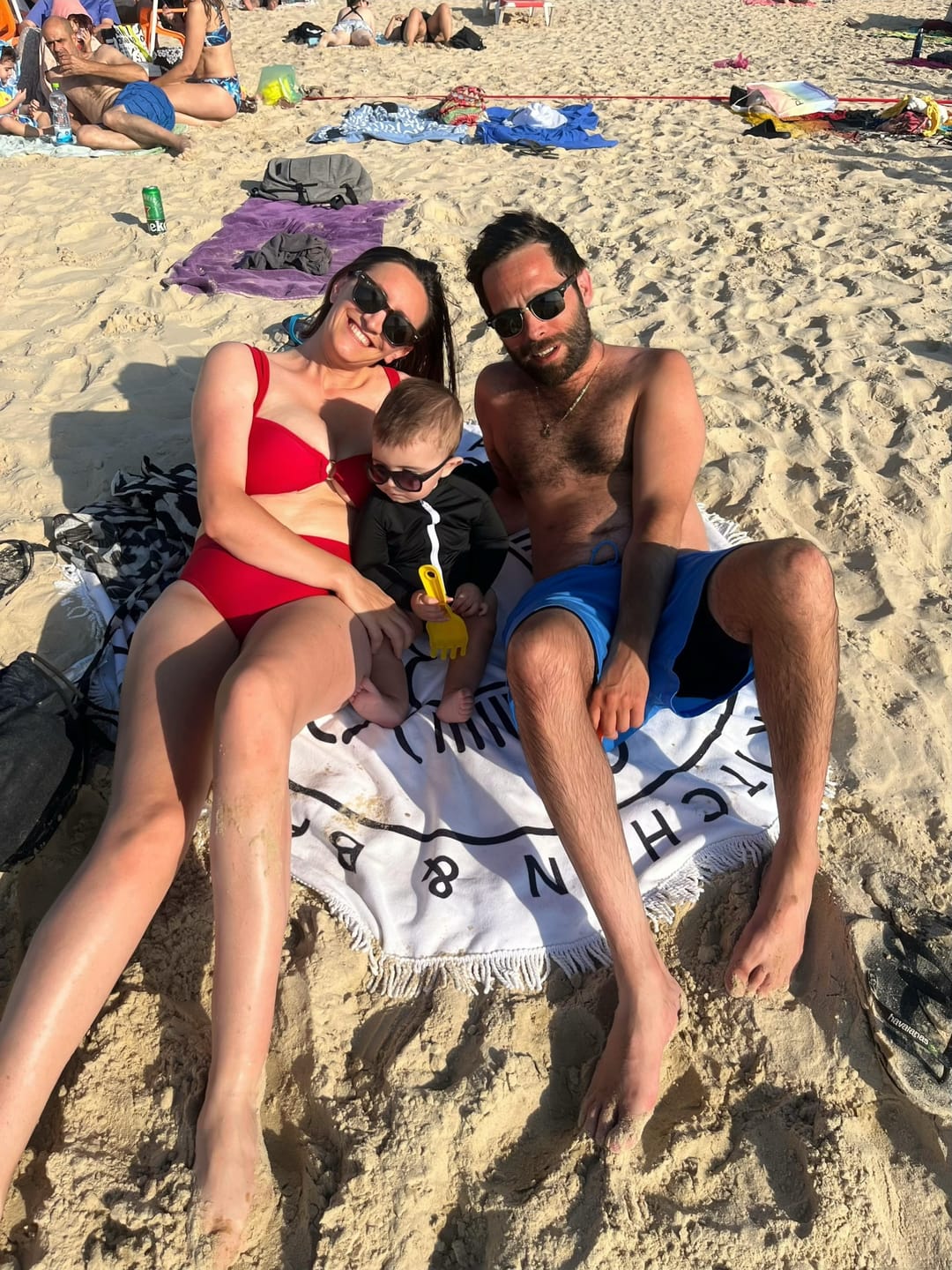 Customer photo review of CHLOE Scarlet Red High Rise Bikini Bottom