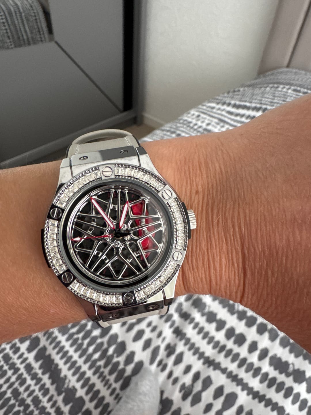 Customer photo review of HMN S6 Diamond Lady Watch