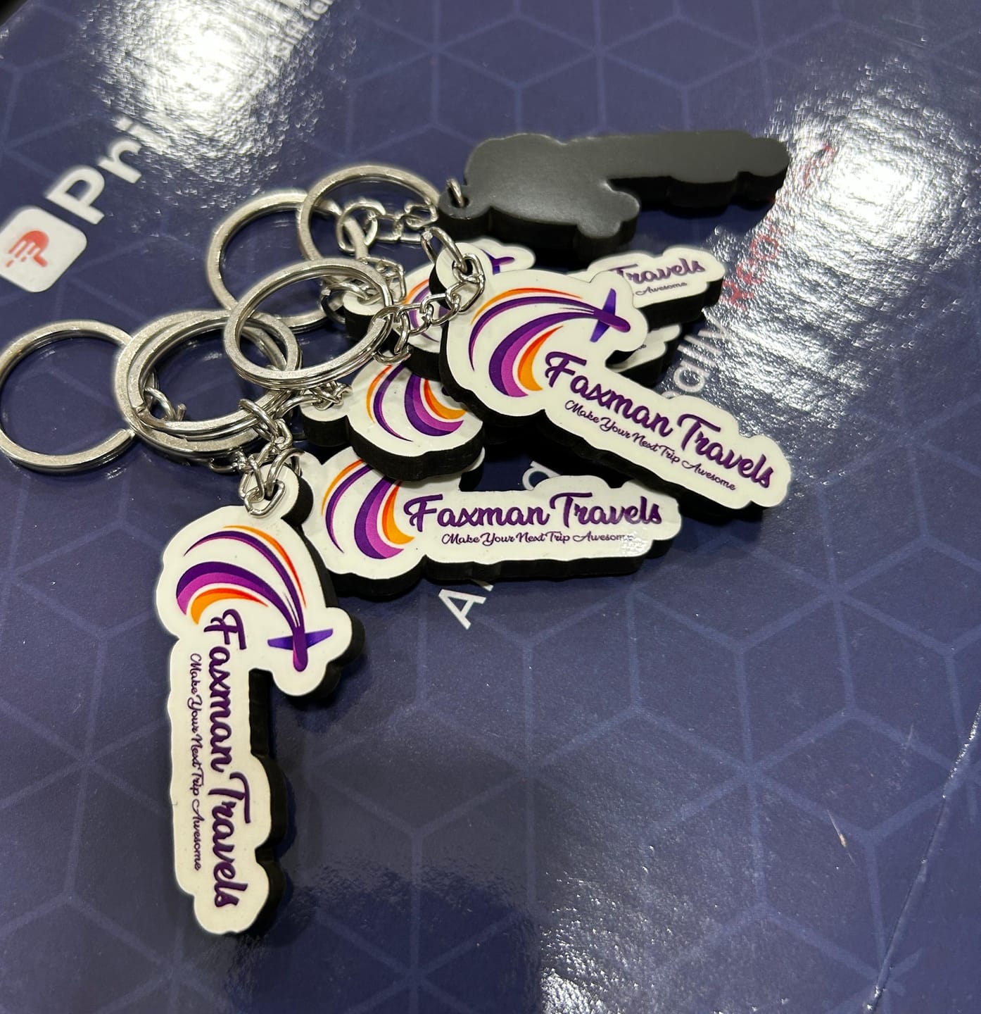 Customer photo review of Premium Customized Keychains | Best for Brand Promotion | PrintMine.in