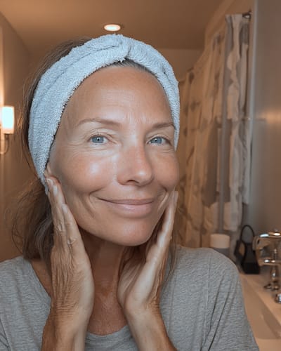 Customer photo review of Vitamin C Serum + Sculpting Serum