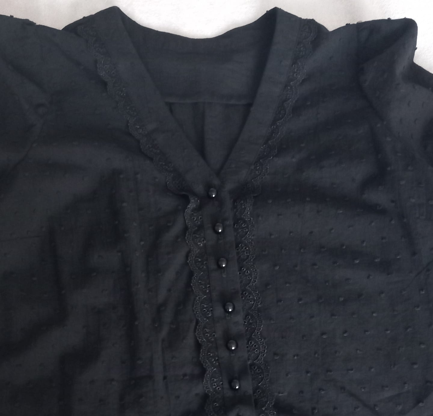 Customer photo review of Dobby Spot Cotton Fabric