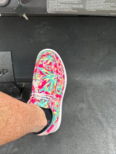 Customer photo review of SKŌNI Women's Golf Shoe Waterproof- Pink Floral