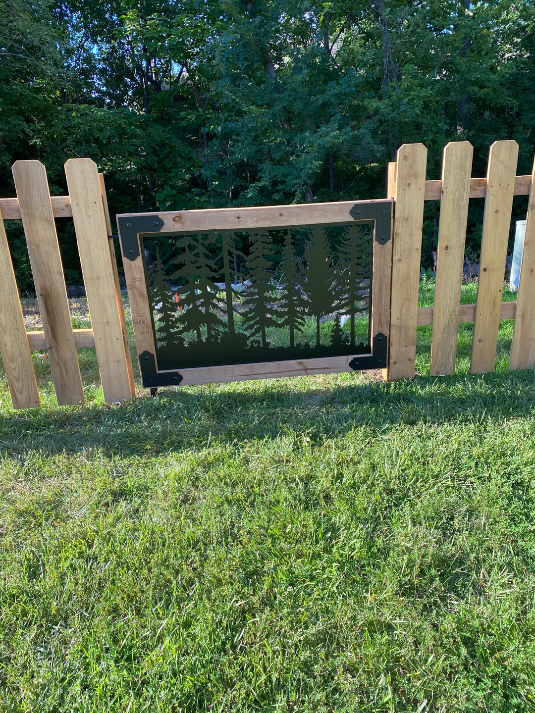 Customer photo review of Forest Landscape Railing Panel Insert