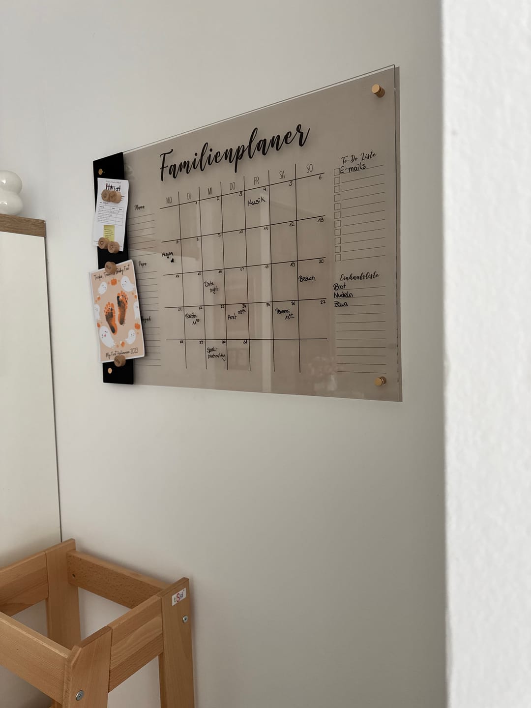 Customer photo review of Familienplaner für 3 Personen mit Magnetboard