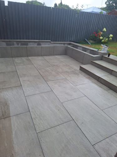 Customer photo review of Kandala - Grey Porcelain Paving Tiles - 900 x 600 x 20mm