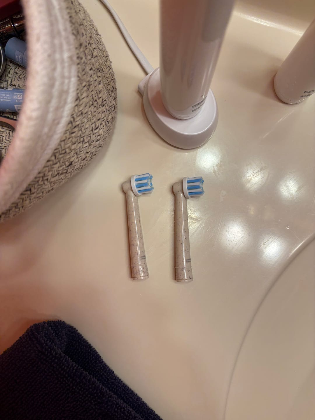 Customer photo review of Plant-based Electrical toothbrush heads (4 pack)