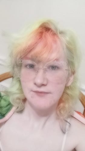 Customer photo review of Kitty Eyeglasses