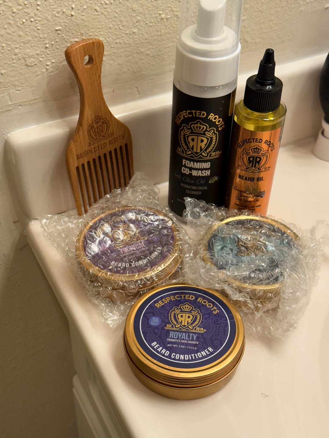 Customer photo review of Beard Hydration Trio