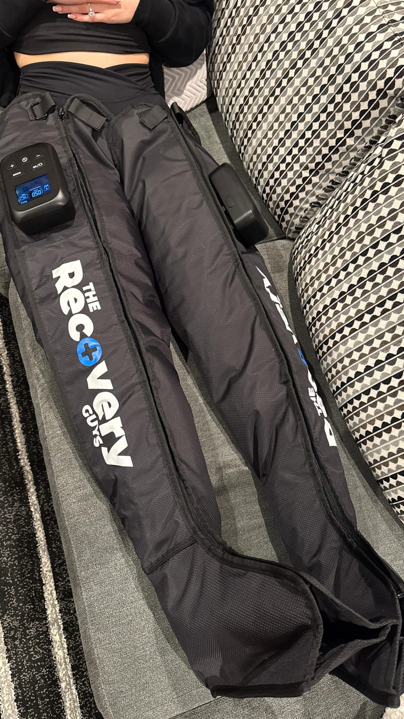 Customer photo review of WIRELESS Compression Boots 3.0