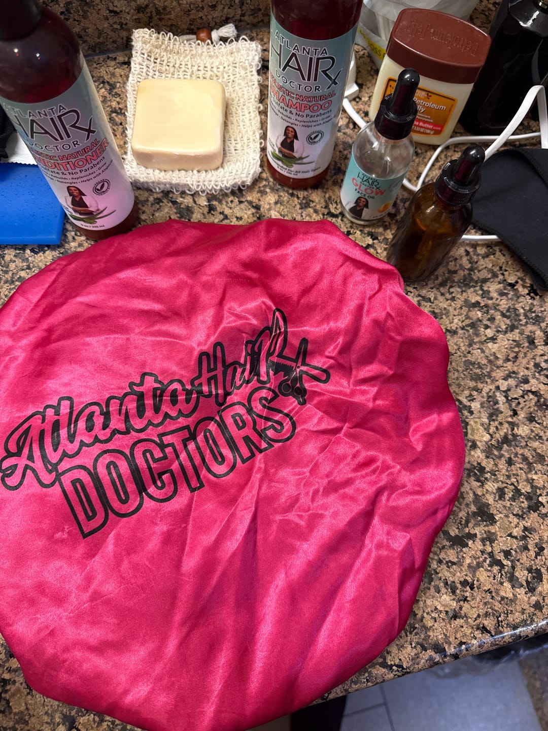 Customer photo review of Free Satin Bonnet