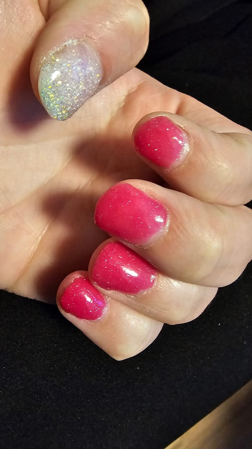 Customer photo review of Diamond White Dipping Powder