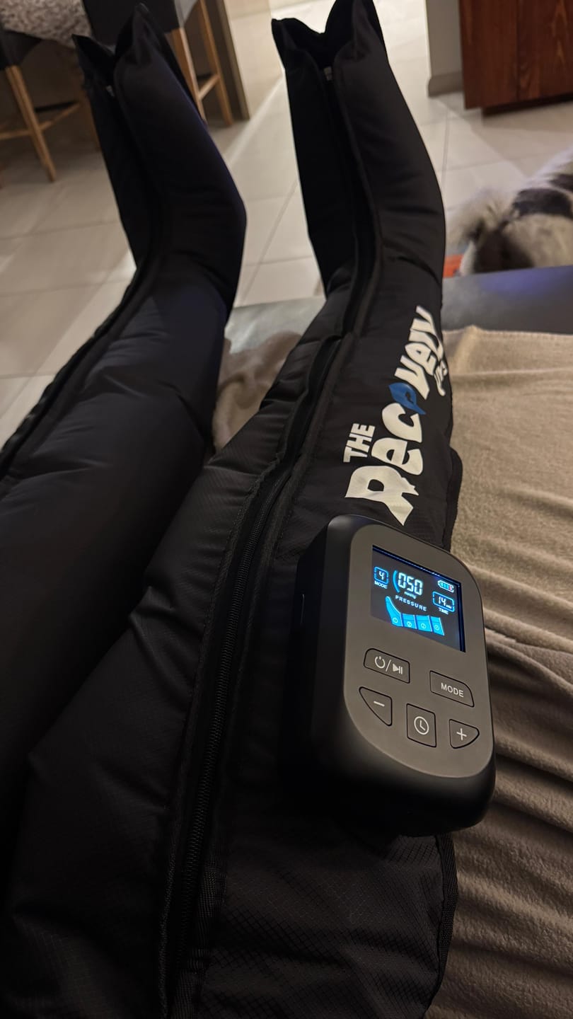 Customer photo review of WIRELESS Compression Boots 3.0