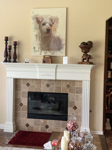Customer photo review of Personalized Pet portrait