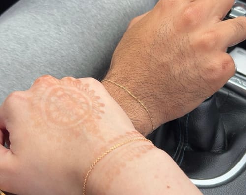 Customer photo review of Permanent Jewelry - Gold Filled