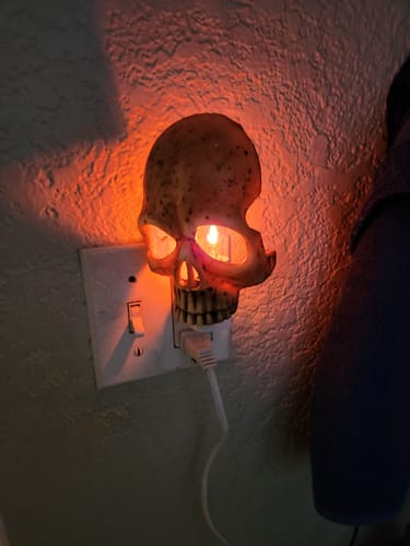 Customer photo review of Just Love Skulls Night Light