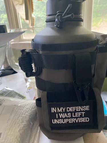 Customer photo review of 64oz Battle Bottle Water Bottles