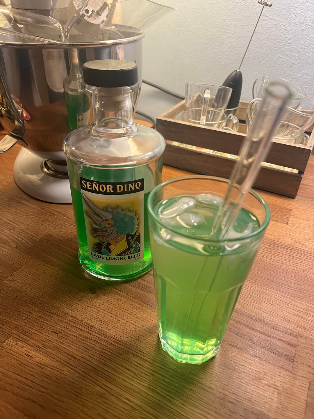 Customer photo review of Señor Dino – Basilikum Limoncello (700 ml)
