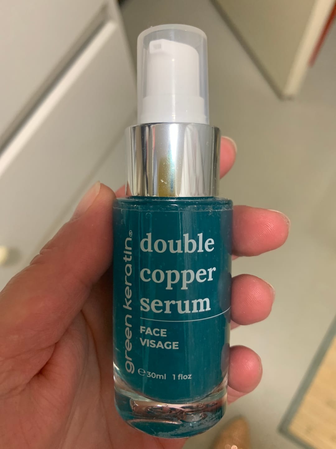 Customer photo review of DOUBLE COPPER Sérum pour le visage
