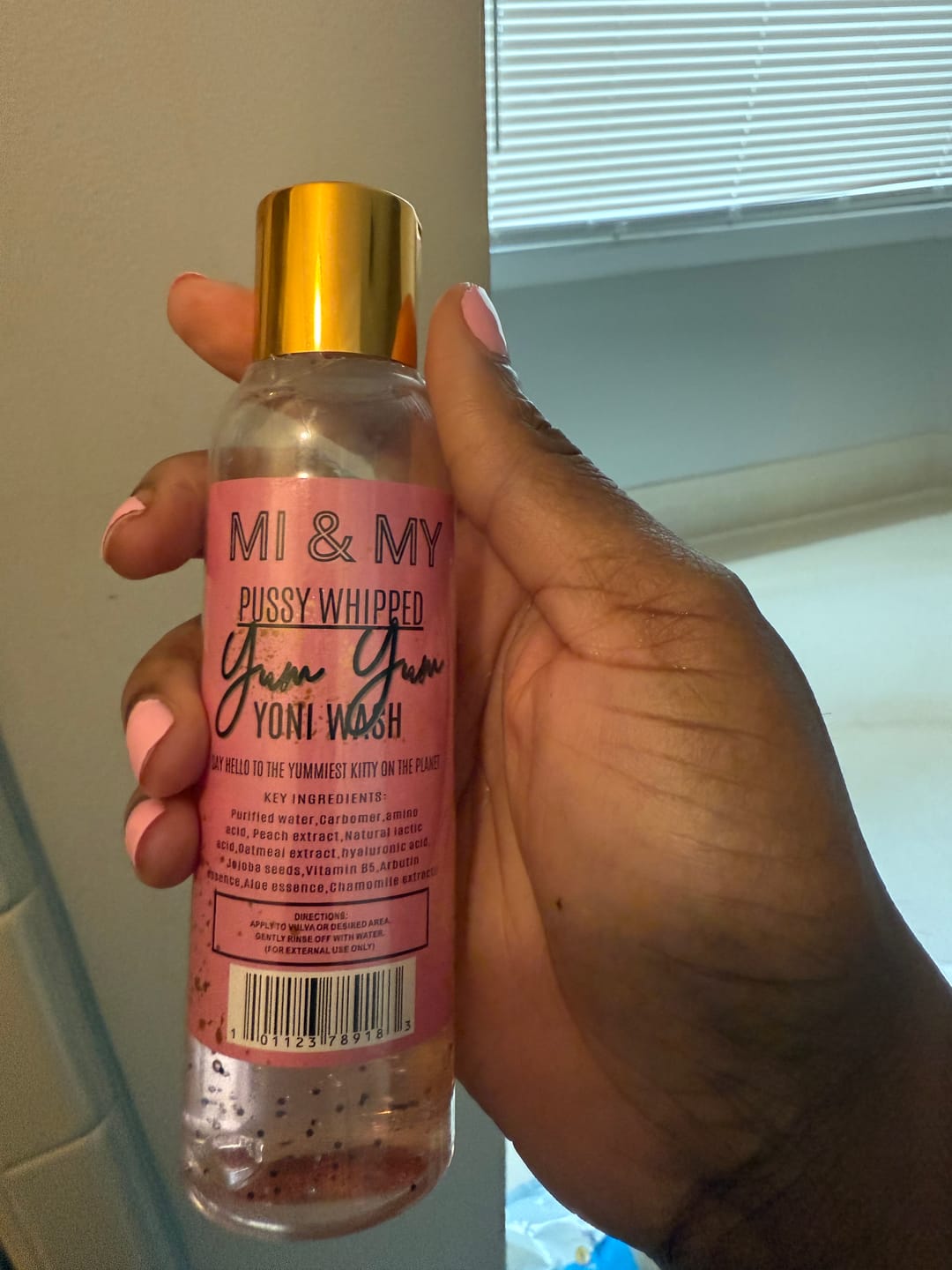 Customer photo review of P*ssy Whipped Yum Yum Yoni Wash