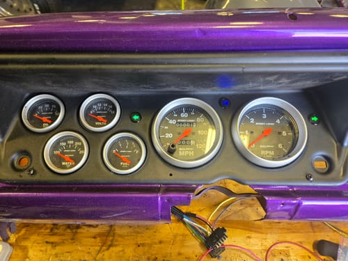 Customer photo review of 14mm 12v 24v symbol dash panel warning light indicator lamp metal car boat led dashboard indicator light signal lamp black & silver