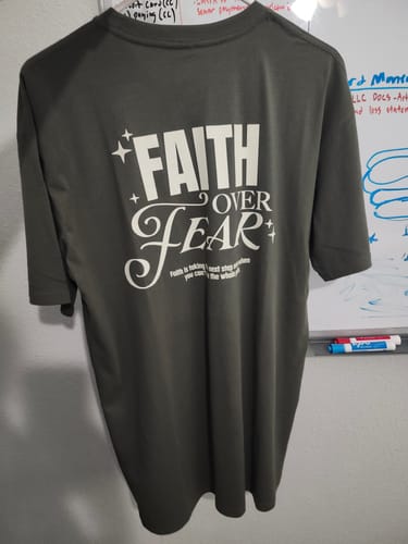 Customer photo review of COURAGE TEE