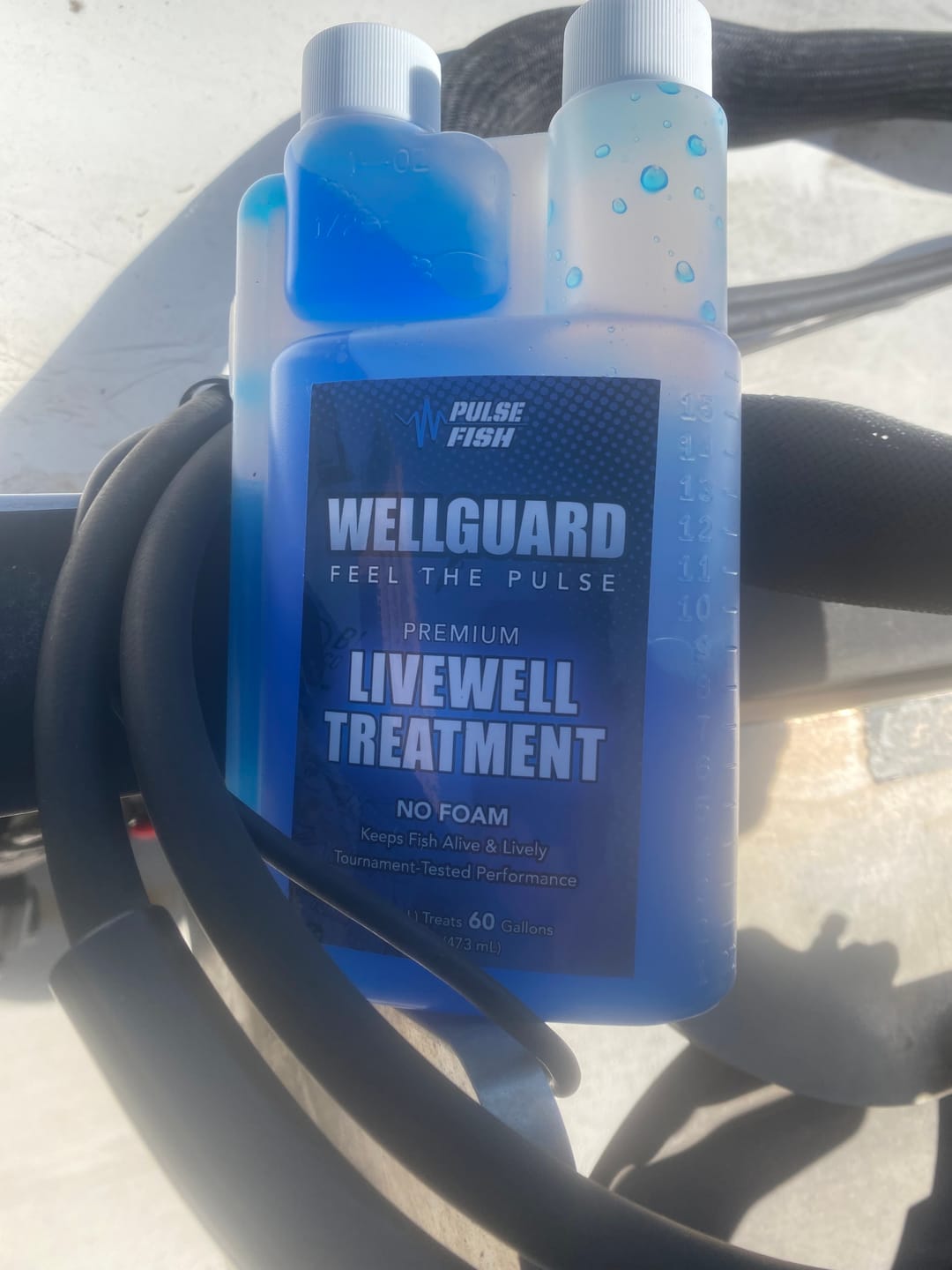 Customer photo review of 16 oz. WellGuard – Premium Livewell Treatment