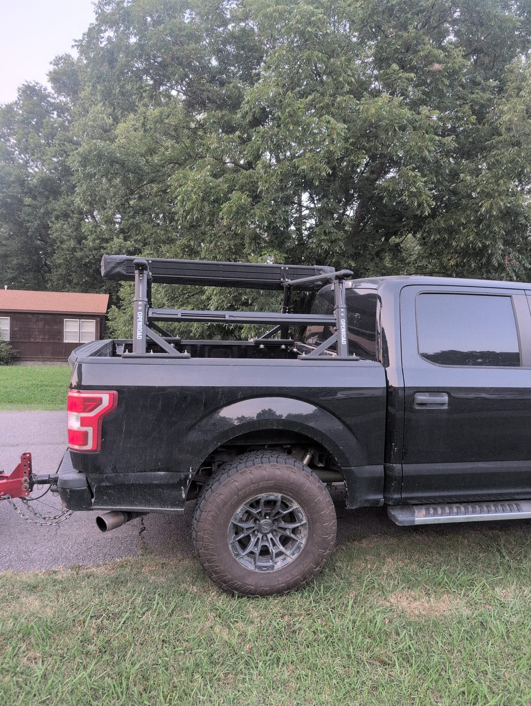 Customer photo review of OPENROAD Adjustable Bed Rack for Trucks