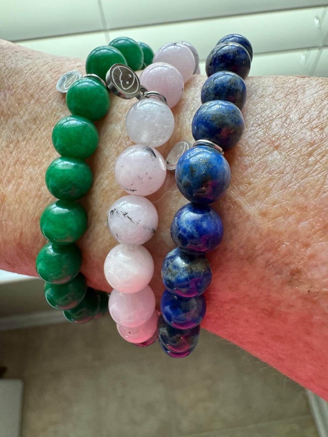 Customer photo review of Cherry Blossom Jasper Bracelet