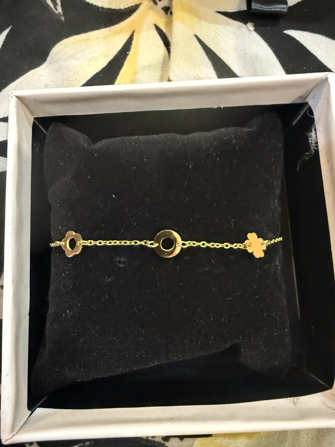 Customer photo review of Flower Charm Bracelet