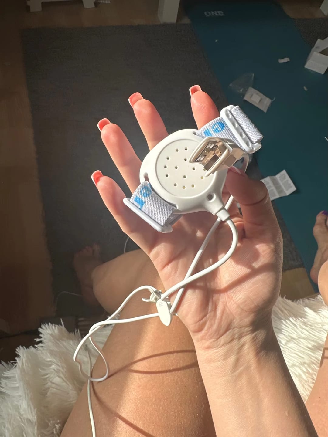 Customer photo review of Alarme Anti-Pipi au Lit - Aide Douce et Efficace pour des Nuits Sereines