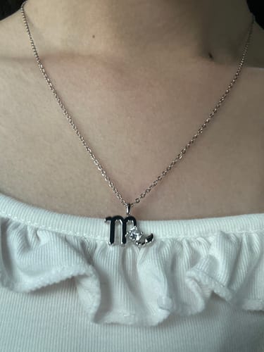 Customer photo review of Zodiac Necklace
