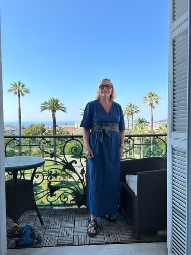 Customer photo review of Robe Edonie - coton lavé marine