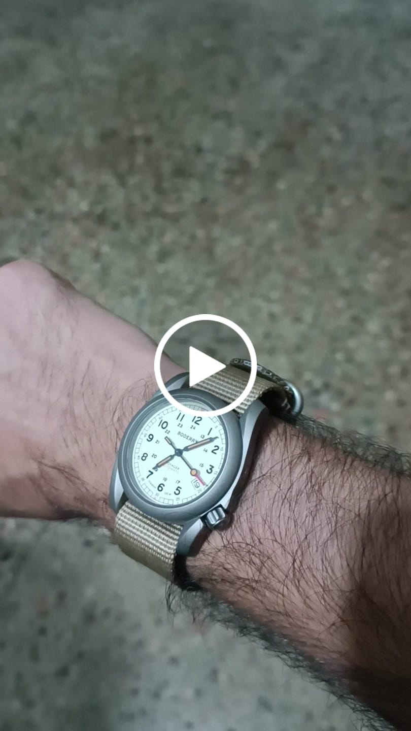 Customer video review of 22mm Wide Cowhide strap | Suitable for all watches with 22mm lug width
