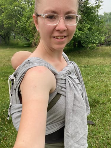 Customer photo review of Silver DidyKlick Half Buckle by Didymos