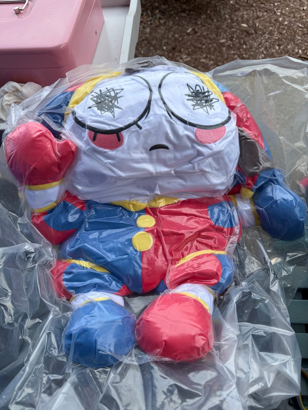 Customer photo review of Big Pomni Plush