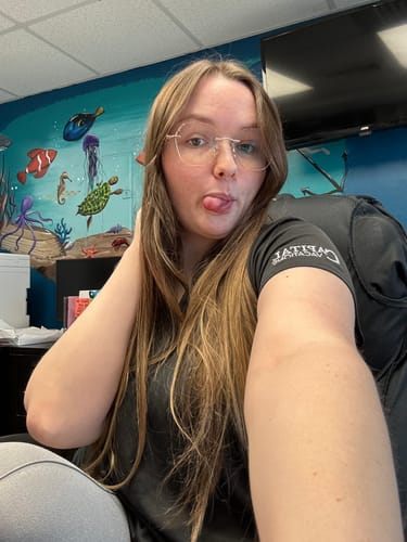 Customer photo review of Glitter Eyeglasses